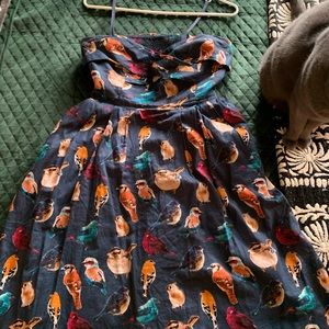 Lovely strapless Anthropology dress